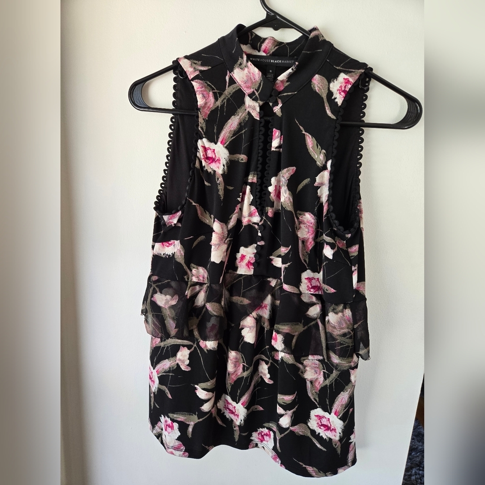 White House Black Market Blouse Sz S